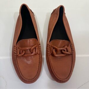 M. Gemi Tan Leather Loafers